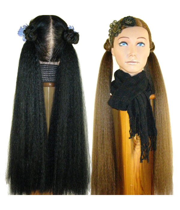 2 Hair Falls size S, crimped