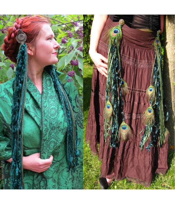Emerald Fairy (Peacock) yarn fall belt clip