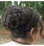 Natural Large Messy Chignon braided