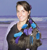 Gypsy Magician Hair Falls L feathers & cowries