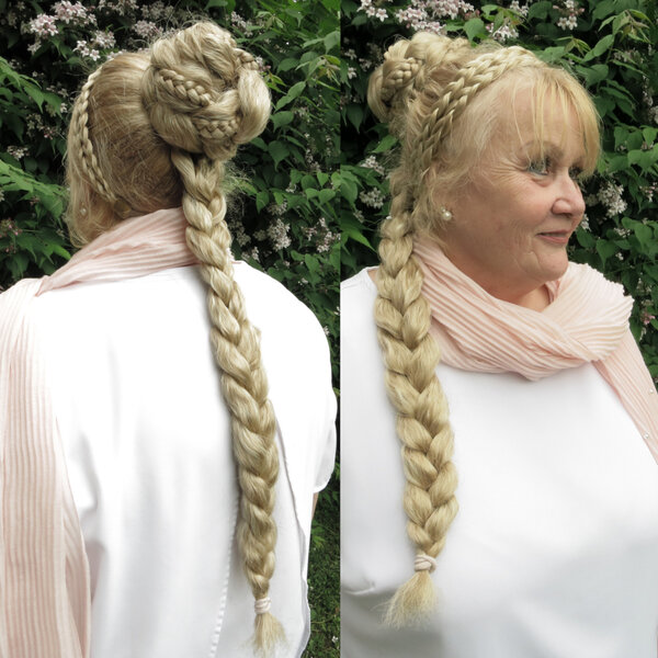 Messy Clip-In Accent (Twist) Braid Large