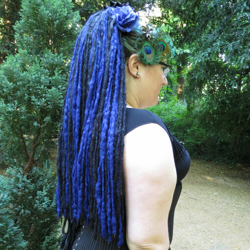 Last item! Midnight Blue Goth Dreads