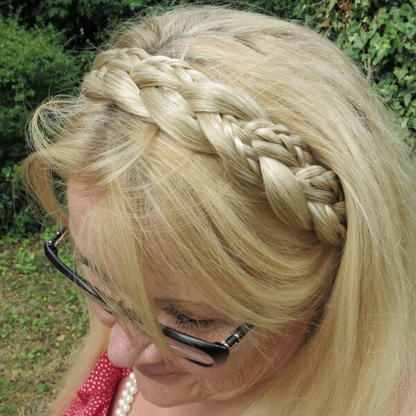 Rapunzel braid headband for straight hair Your color MAGIC TRIBAL HAIR -  Magic Tribal Hair