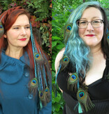 Peacock Hairpiece, 7, 9 or 11 Feathers
