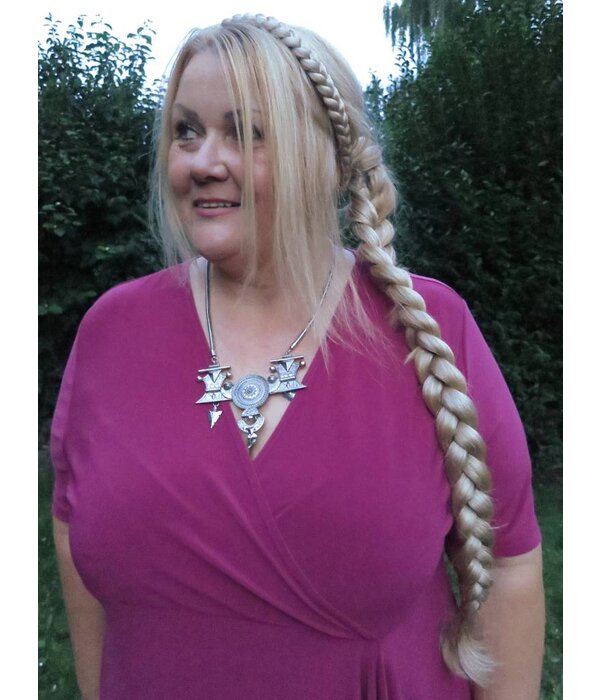 Braid Wonder S henna red 55 cm/ 22 IN for straight and wavy hair