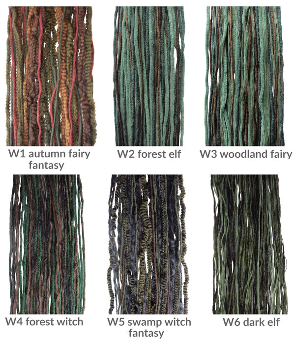 Clip-In Dreads WOODLAND FAIRY & ELF