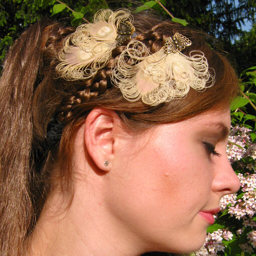 Fair Peacock Butterfly Fascinator