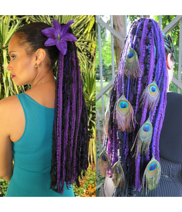 Purple Dream Yarn Hair Fall