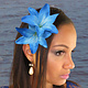 Dark Blue Lily Mermaid Hair Flowers