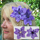 Purple Star Hair Flowers