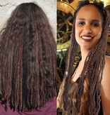 Clip-In Dreads BROWNS & BLACK