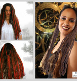 Clip-In Dreads BROWNS & BLACK