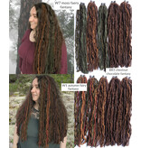 Clip-In Dreads BROWNS & BLACK