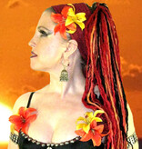 Gipsy Double Lily Hair Flower 2 x