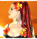 Gipsy Double Lily Hair Flower 2 x