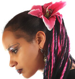 Dark Pink Lily Hair Flower 2 x