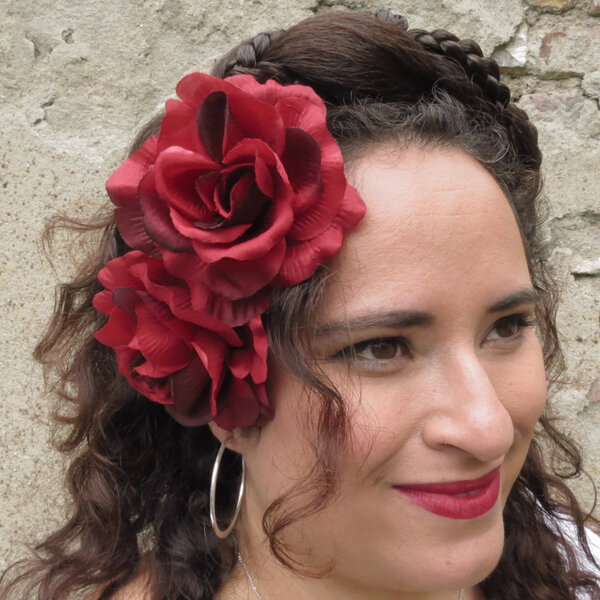 Wine Red Rose 2 x