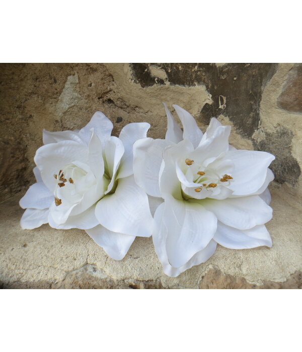 Wedding Amaryllis Hair Flower 2 x