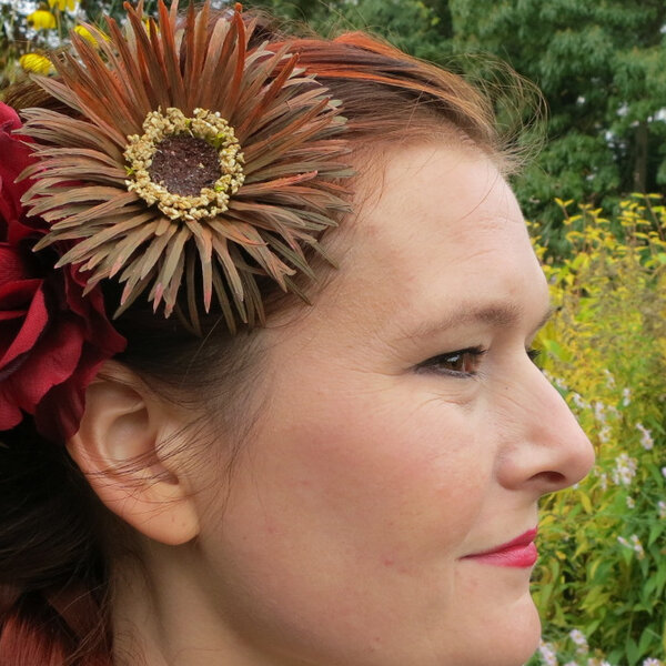 Brown Boho Daisy Hair Flowers