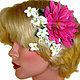 Pink Fairy Hair Flower 2 x
