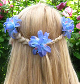 Blue-Turquoise Lily Hair Flowers