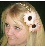 Shabby Chic Gerbera Hair Jewelry 2 x