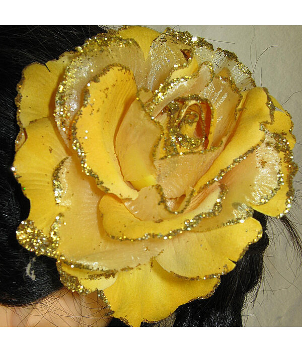 Rose Hair Flower Golden Sun 2x