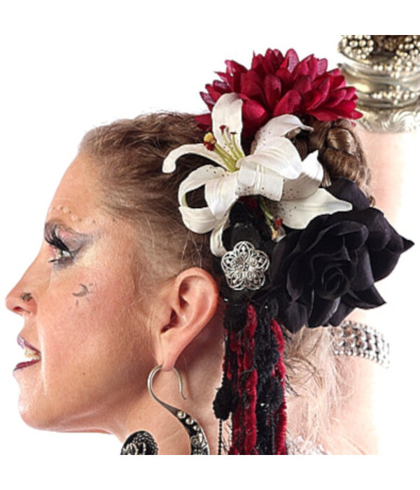 Gothic Belly Dance Hair Flower Set