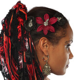 Goth Dragon Hair Flower Set