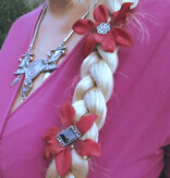 Wine Red Orchid Hair Flowers