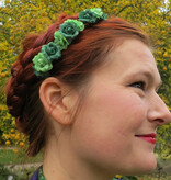 Green Rose Hair Flowers