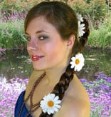 White Daisy Hair Flowers