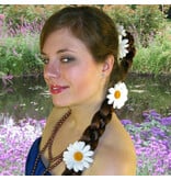 White Daisy Hair Flowers