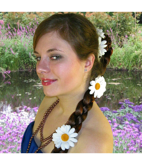 White Daisy Hair Flowers