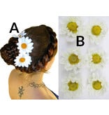 White Daisy Hair Flowers