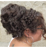 Messy Layered Updo Hair Bun L