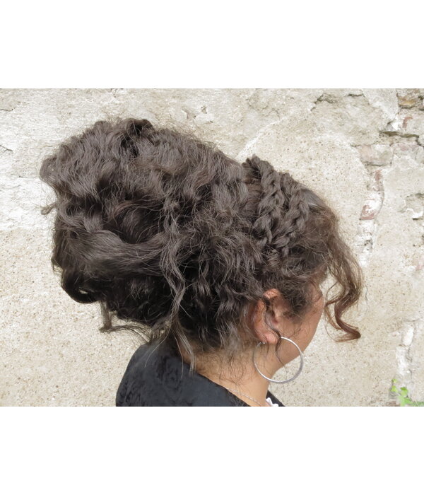 Messy Layered Updo Hair Bun L