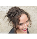 Messy Layered Updo Hair Bun L