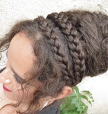 Messy Layered Updo Hair Bun L