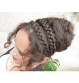 Messy Layered Updo Hair Bun L