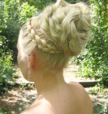 Messy Layered Updo Hair Bun L