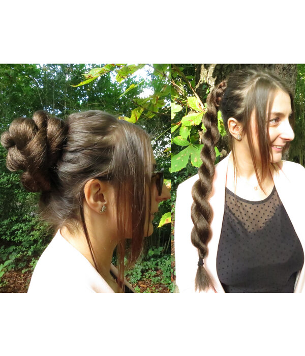 Rose Bun & Classic Braided Chignon S