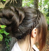 Rose Bun & Classic Braided Chignon S Rose Bun & Classic Braided Chignon S