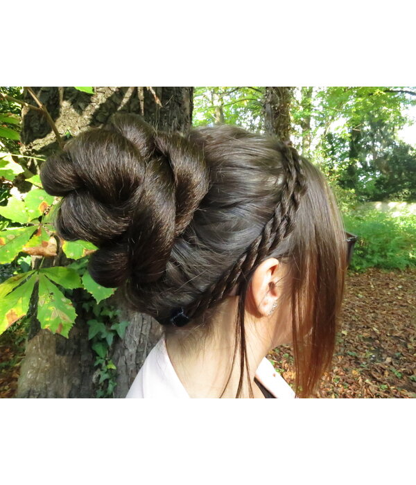 Rose Bun & Classic Braided Chignon S