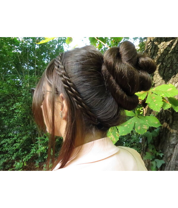 Rose Bun & Classic Braided Chignon S