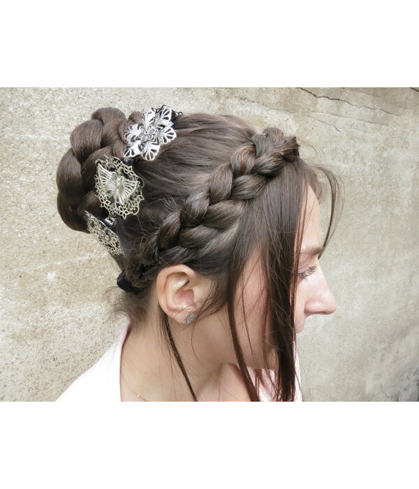 Rose Bun & Classic Braided Chignon S