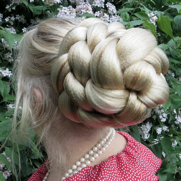 Braided Hair Bun L extra