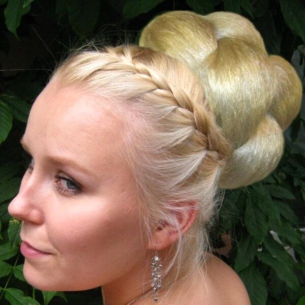 Braided XL Afro Hair Bun