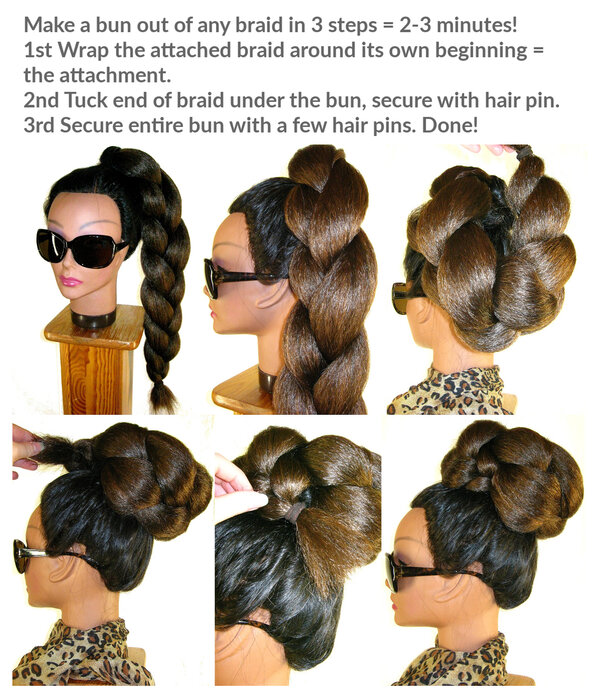 Rose Bun Hairpiece S Extra for all hair