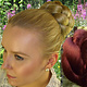 Braided Afro Chignon M & Rose Bun